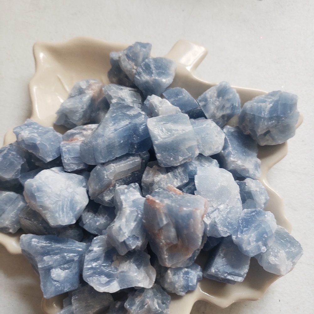 Blue  citrine crystal
